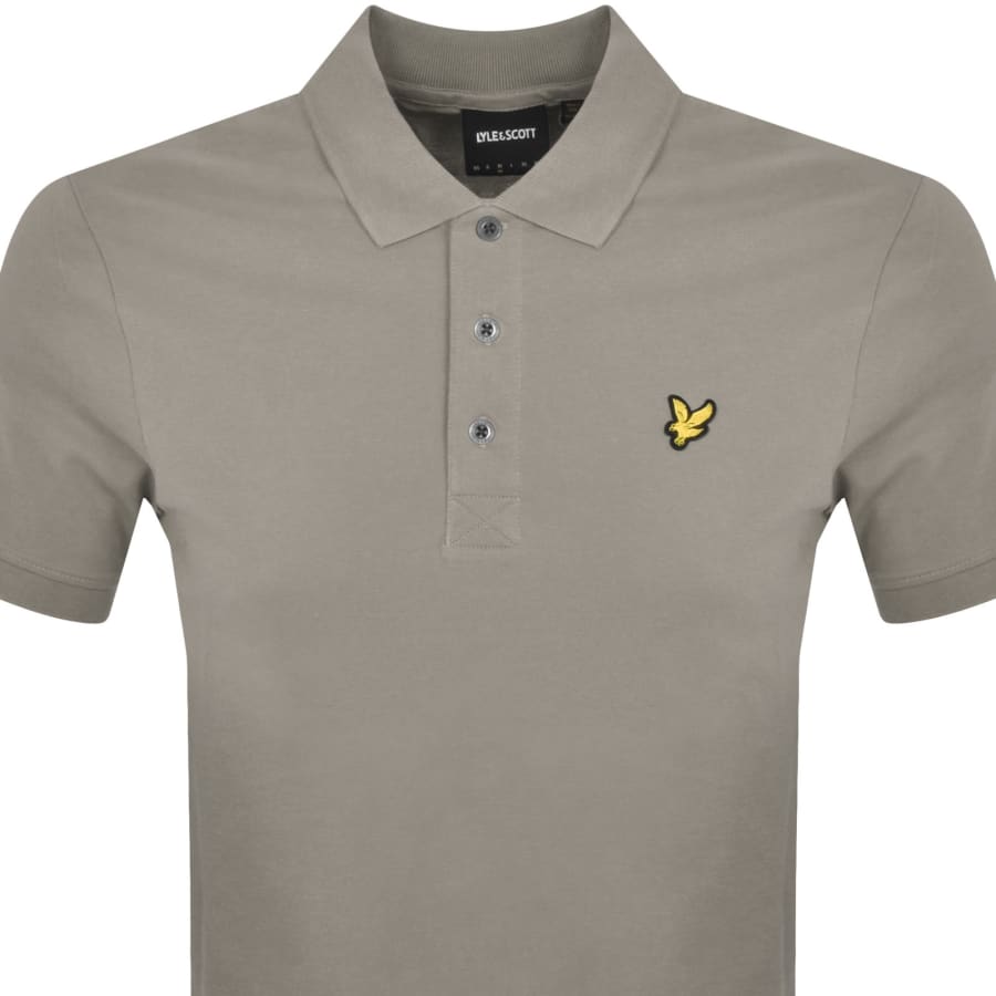 Lyle And Scott Plain Polo T Shirt Grey